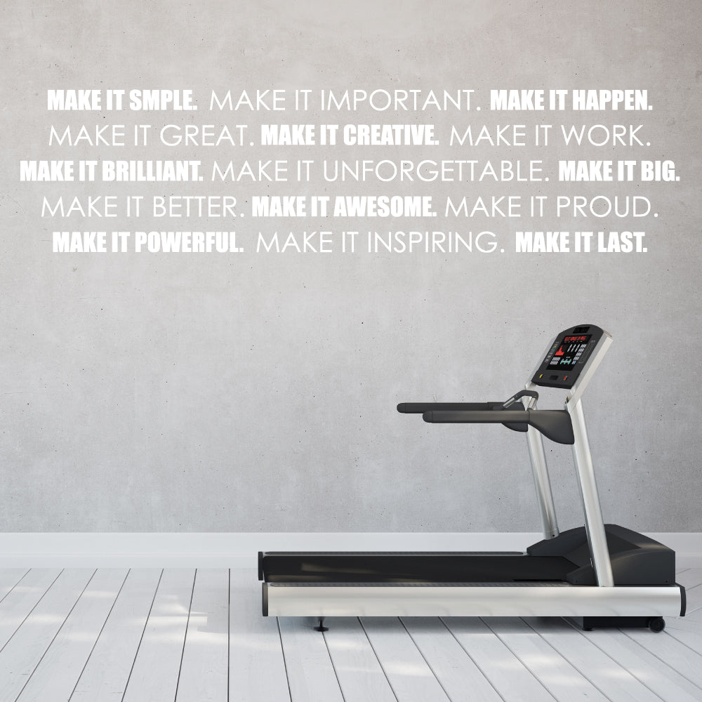 Wandtattoo "Make it great"