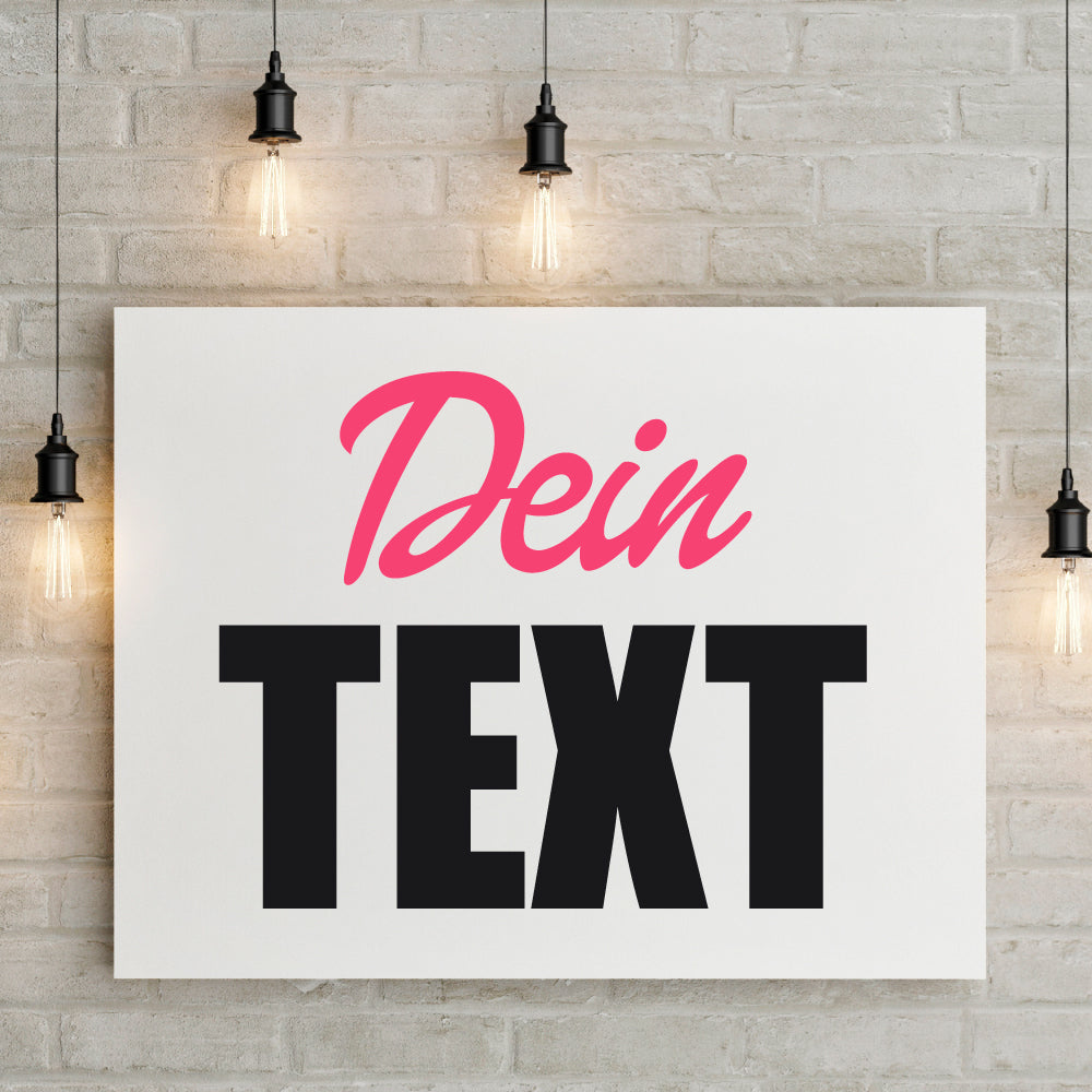 Wandtattoo mit eigenem Text selbst gestalten für Büro & Home-Office