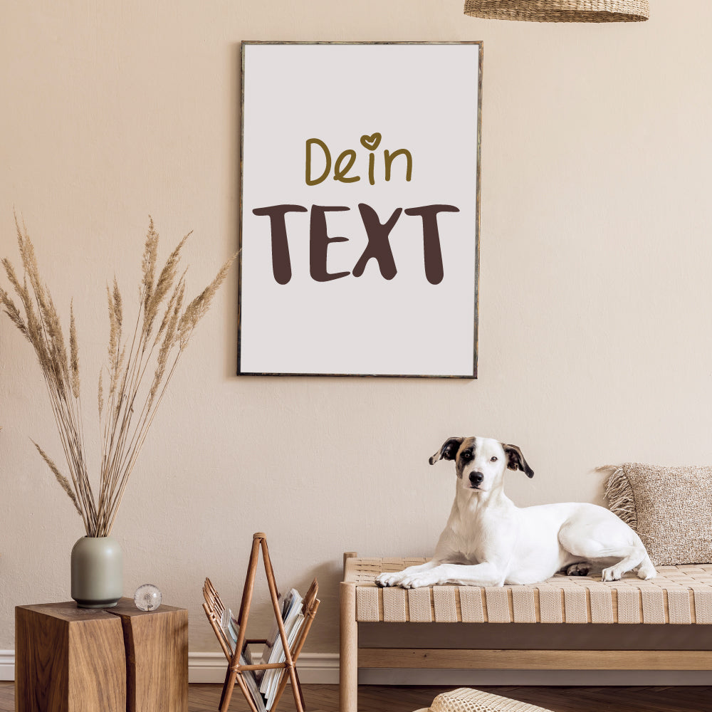 Wandtattoo mit eigenem Text selbst gestalten für Büro & Home-Office