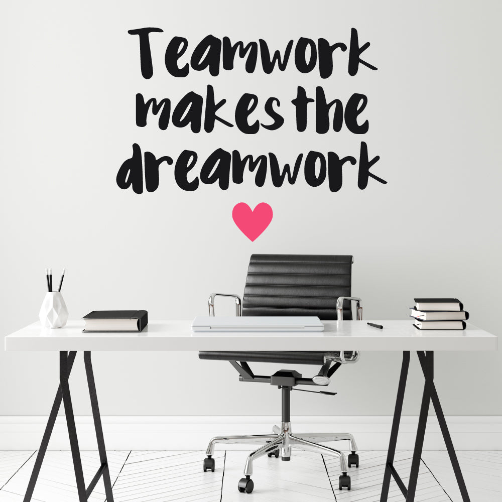Wandtattoo "Teamwork makes the dreamwork"