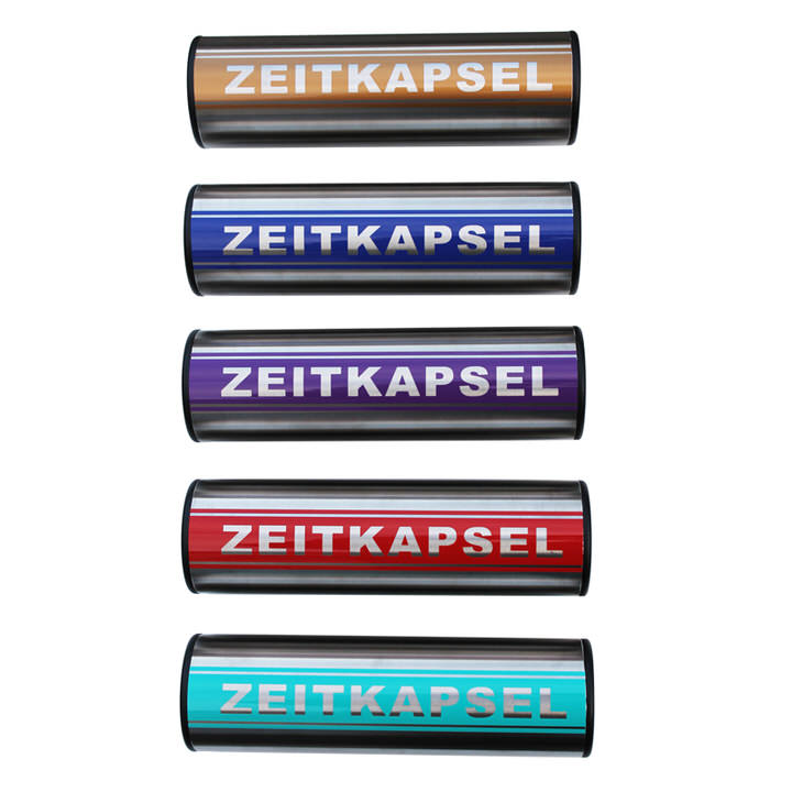 Zeitkapsel mit individuellem Druck, 2 Größen