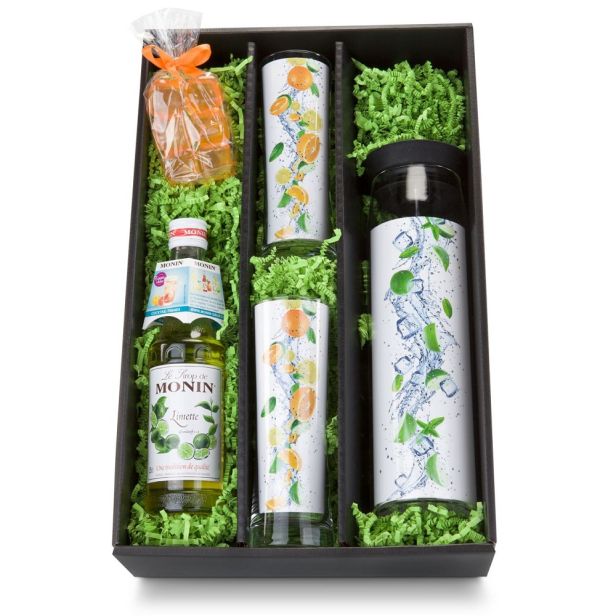 Geschenkset Karaffe Frisch & Fruchtig - mit Logogravur