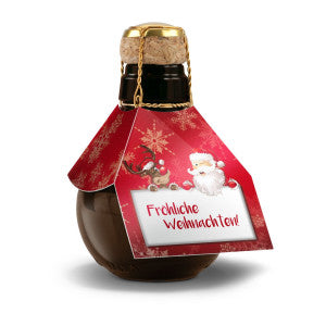 Kleinste Sektflasche:  Fröhliche Weihnachten