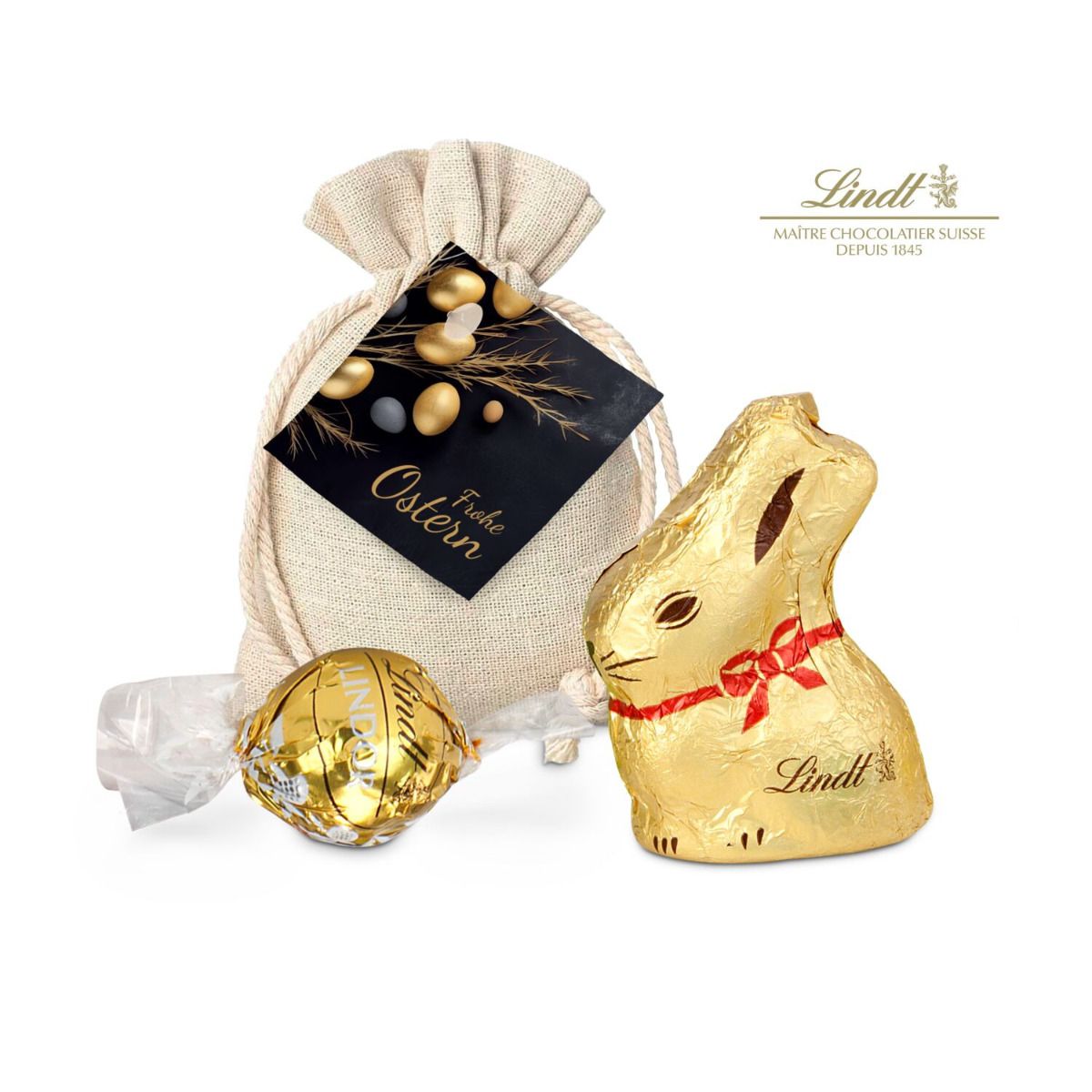 Goldenes Ostersäckchen - Frohe Ostern