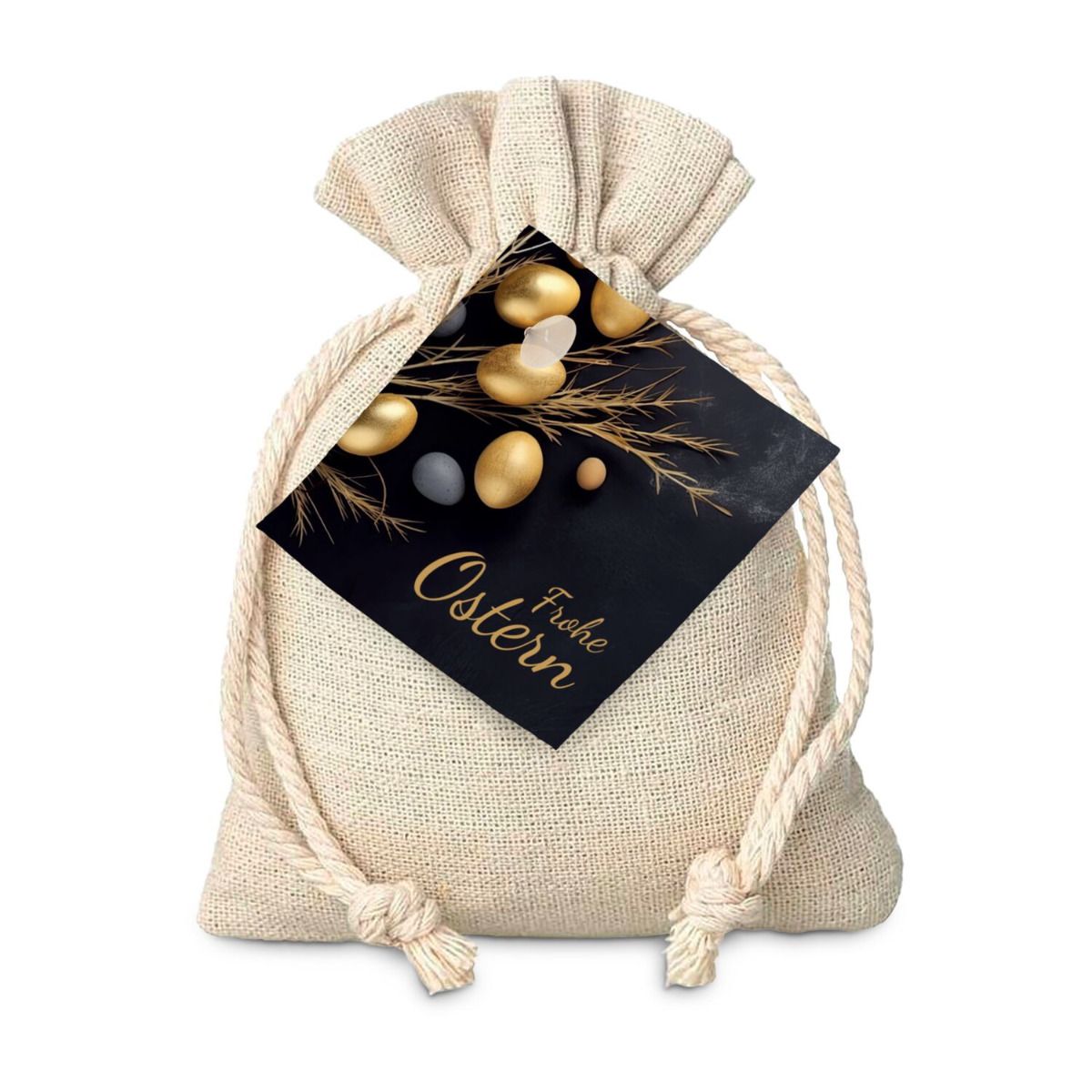 Goldenes Ostersäckchen - Frohe Ostern