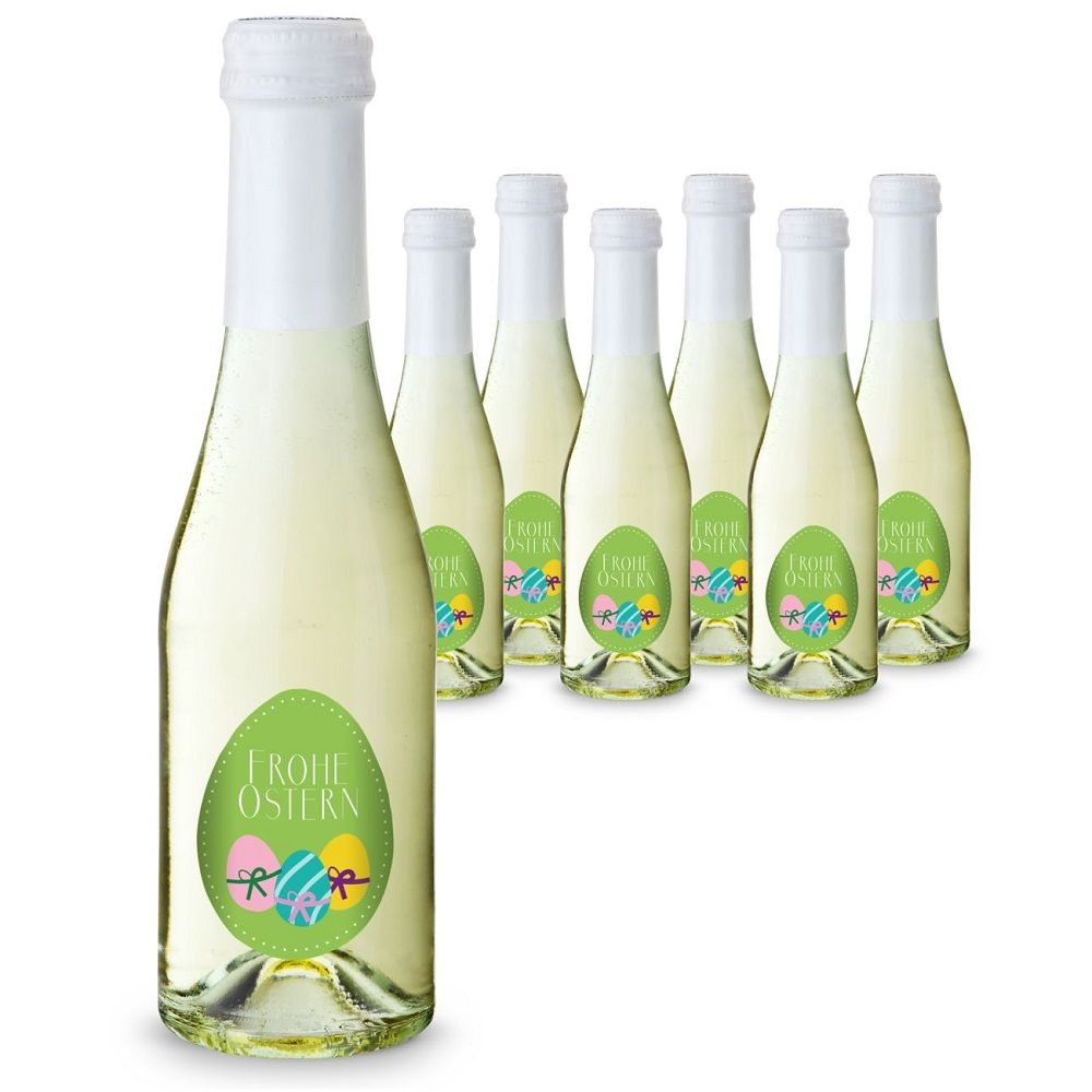 6 x Oster-Piccolo 0,2 l Flasche - individuell gestaltbar