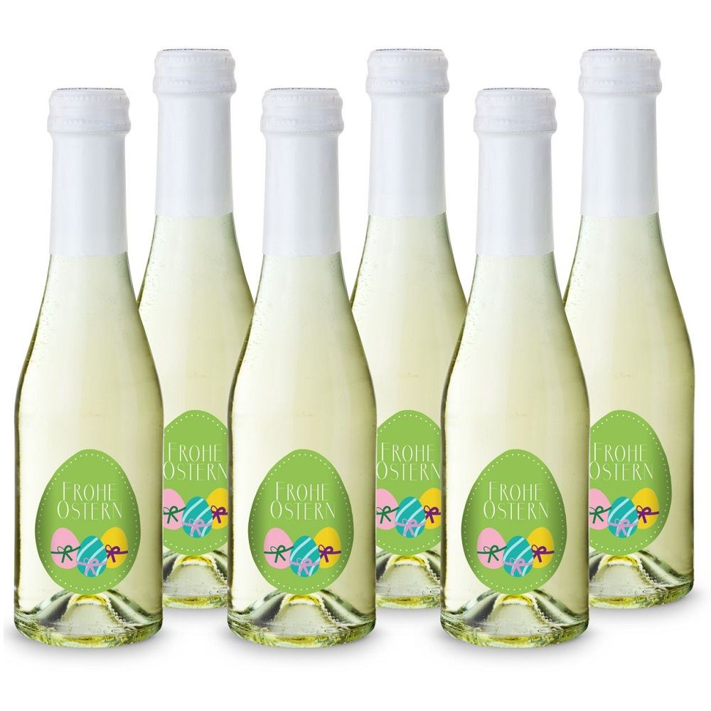 6 x Oster-Piccolo 0,2 l Flasche - individuell gestaltbar