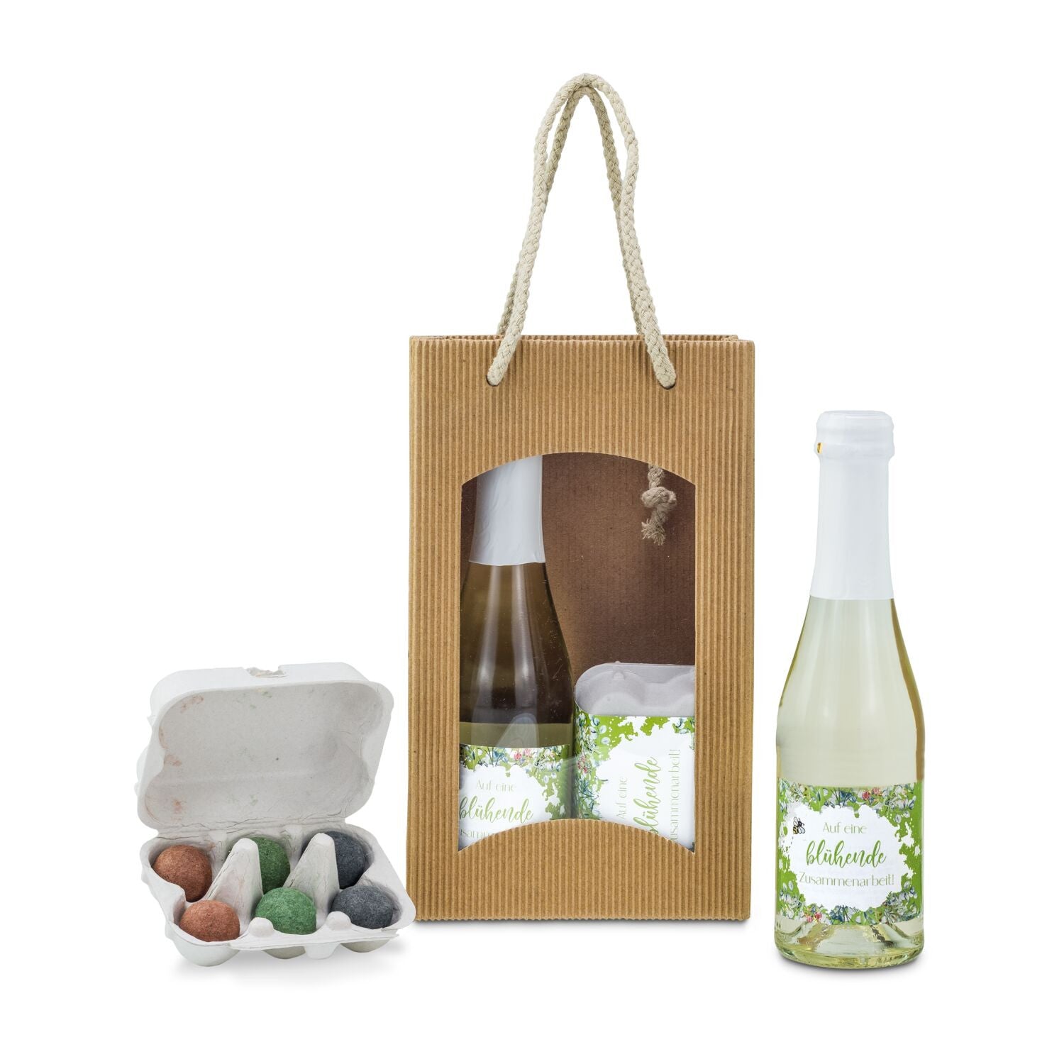 Geschenkset Blühende Zusammenarbeit - individualisierbar