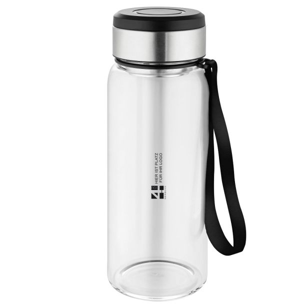 Wasserflasche  mit Thermomanschette "Generation Refill" mit Logo