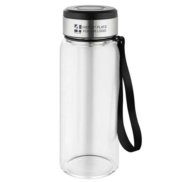 Wasserflasche  mit Thermomanschette "Generation Refill" mit Logo