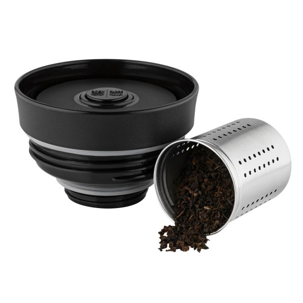 Thermobecher mit Teesieb & 360° Trinköffnung "Crema Extensa"