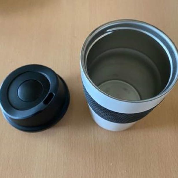 Thermobecher "Crema Coffee House" mit Logogravur oder - druck