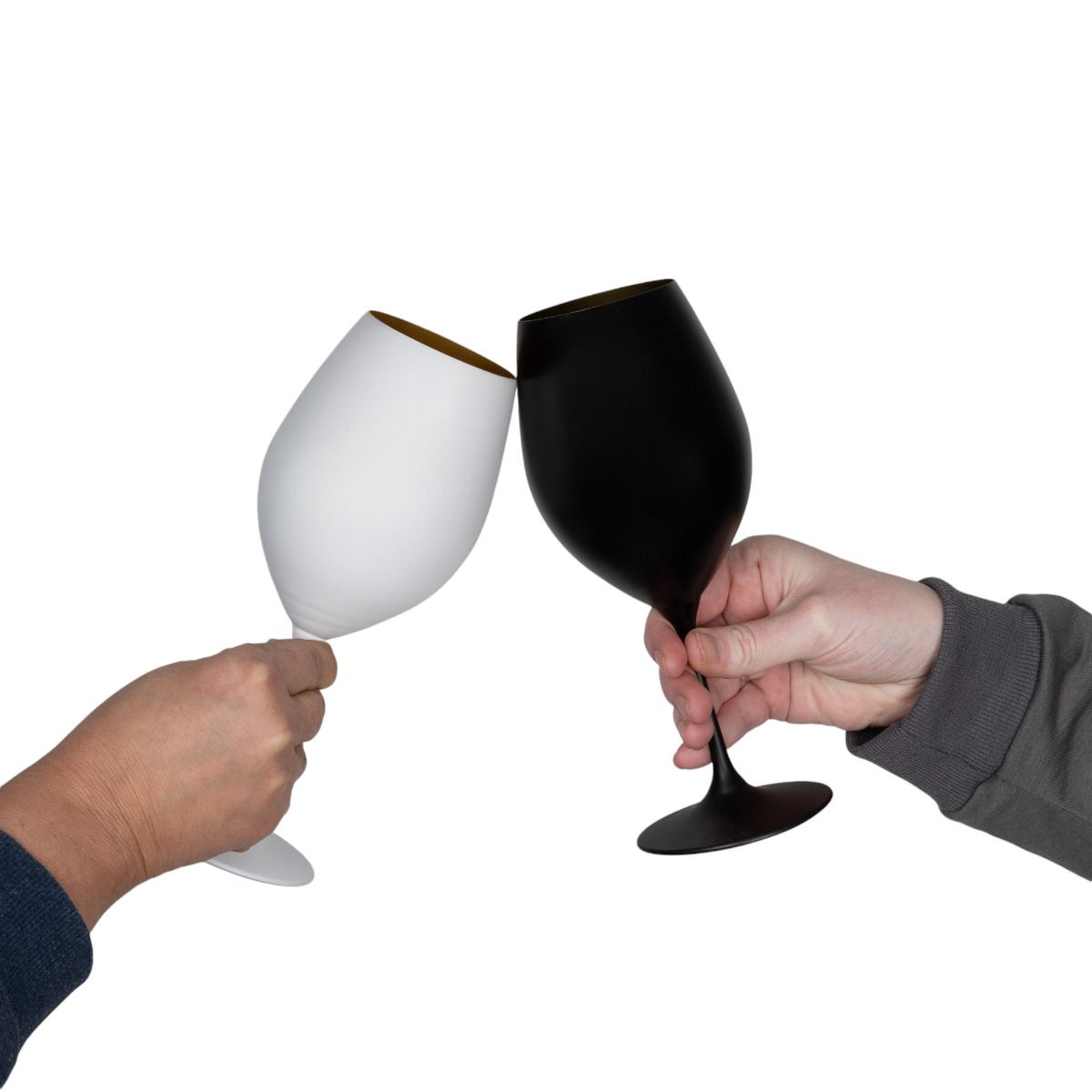 4you Design Weinglas Exquisit - 640 ml - weiß / gold