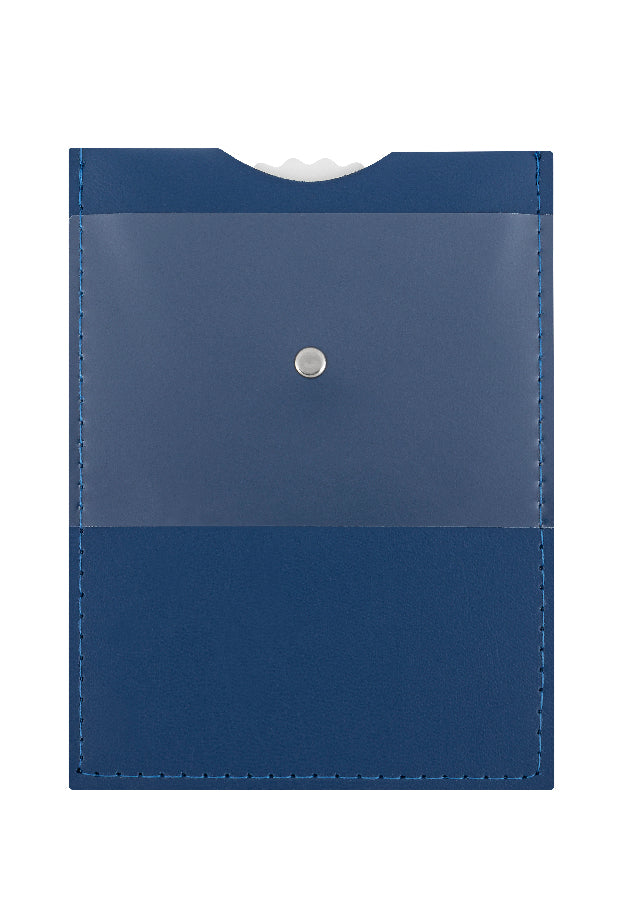 Klassische Parkscheibe blau