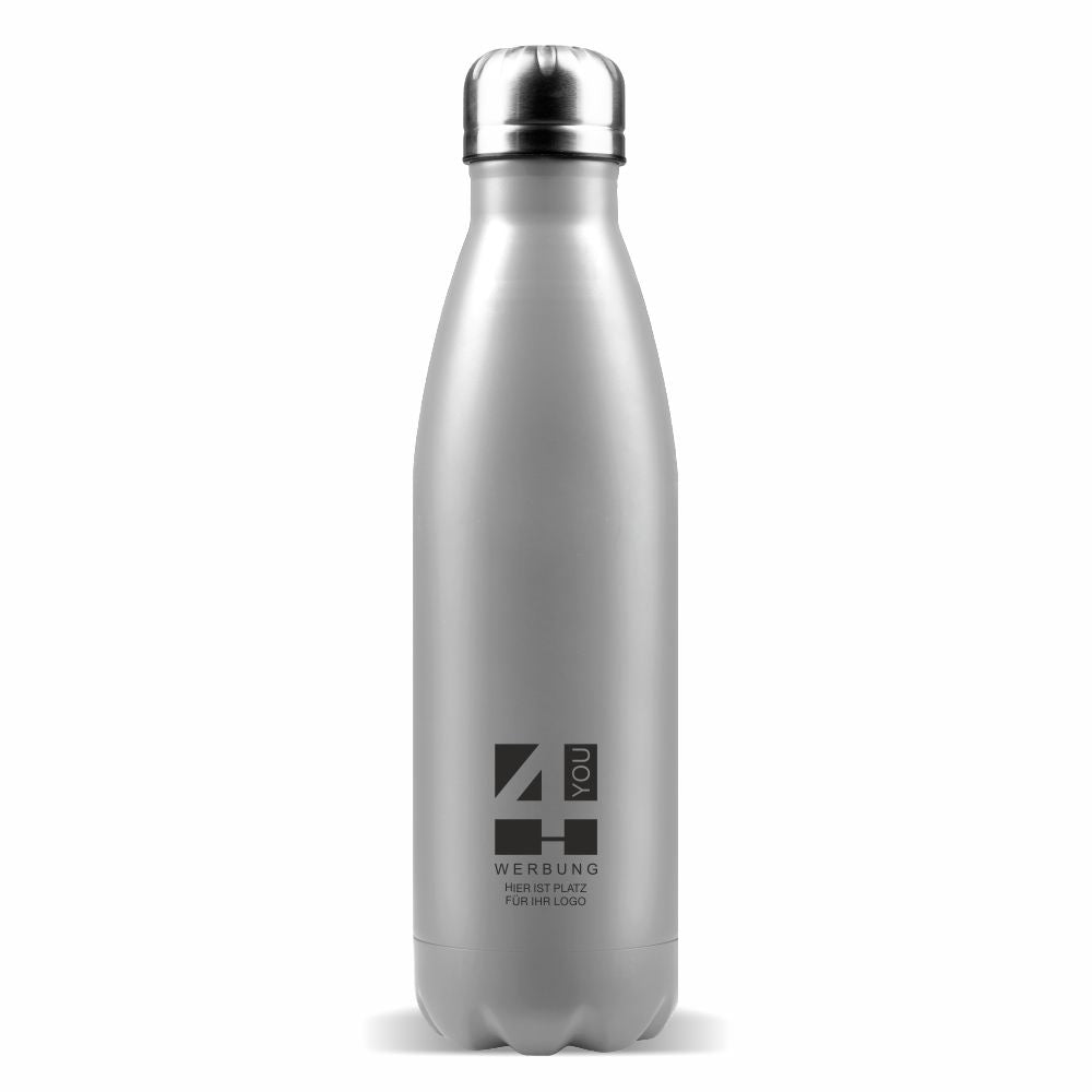 Trinkflasche Edelstahl mit Logodruck