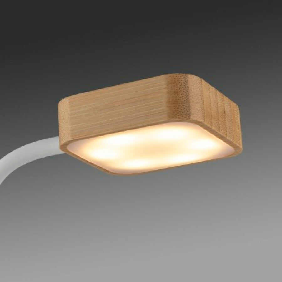 Tisch- & Ladeleuchte "LumiBamboo"