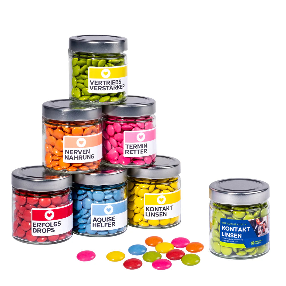 Schoko-Drops im Maxiglas