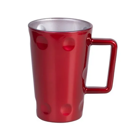 Dubbeglastässel rot Galaxy mit Wunschdruck  & optionalem Eichstrich