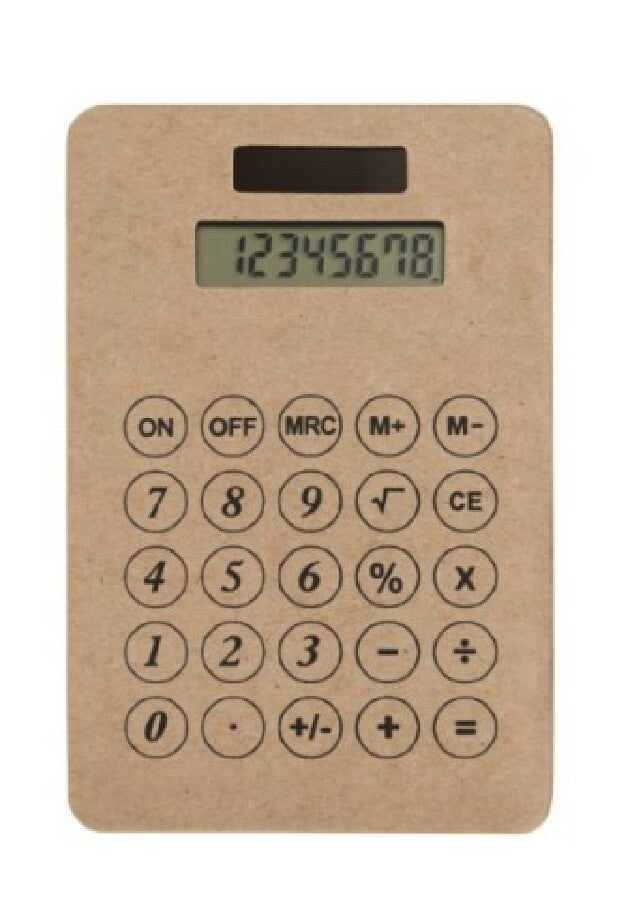 Taschenrechner "GreenNumbers" braun
