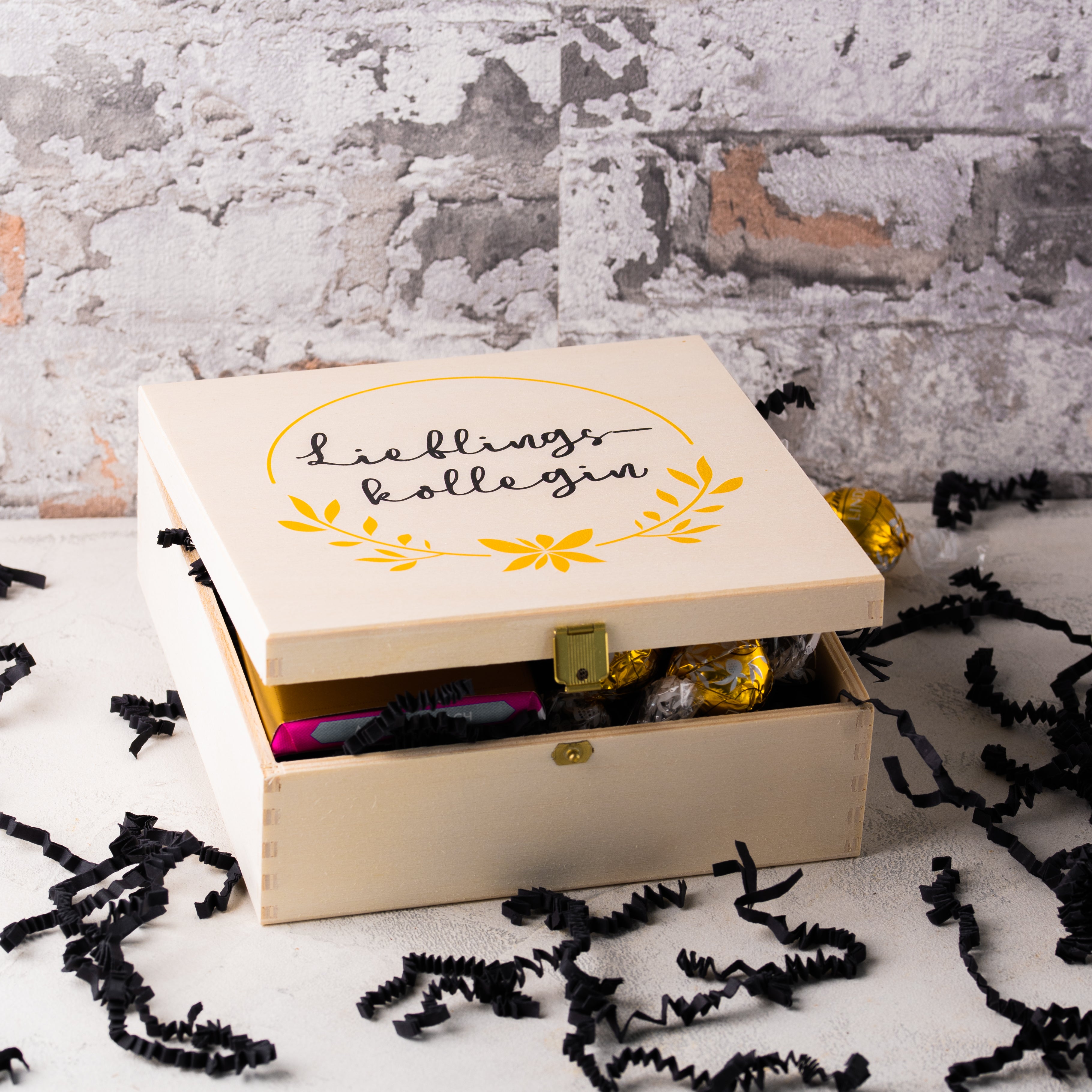 Geschenkbox "Lieblingskollege" mit Schokolade