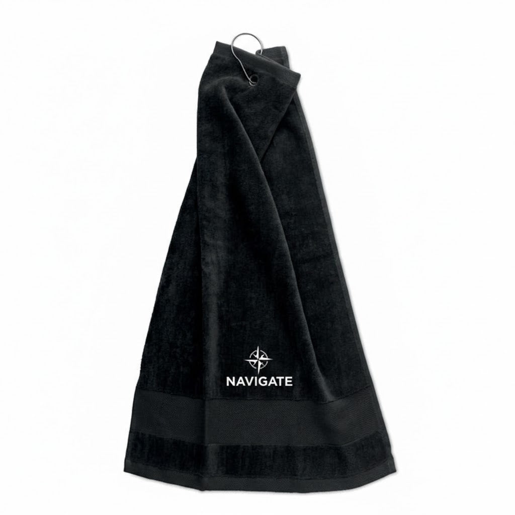 Golfhandtuch mit Haken