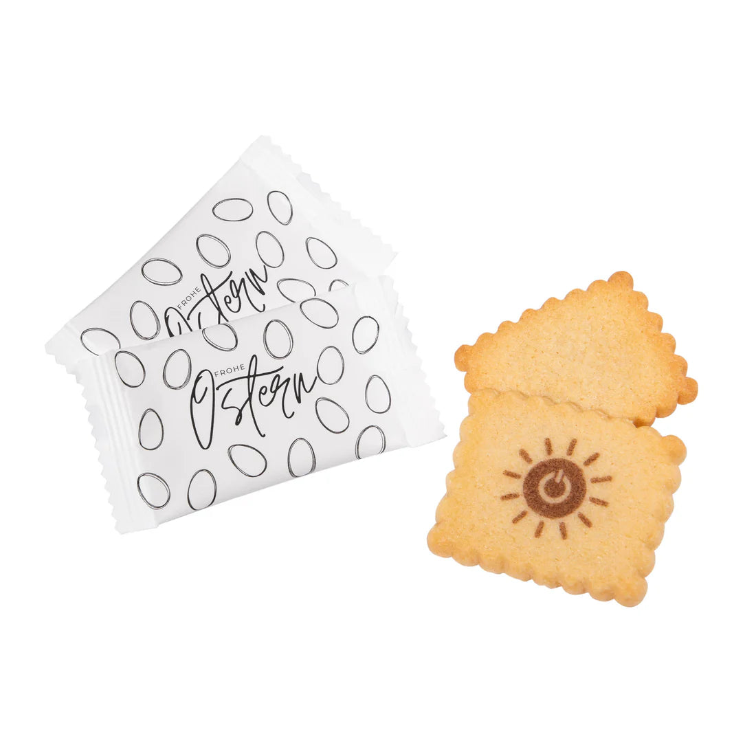 Bedruckter Butterkeks in Oster-Folie (Standard-Motiv)