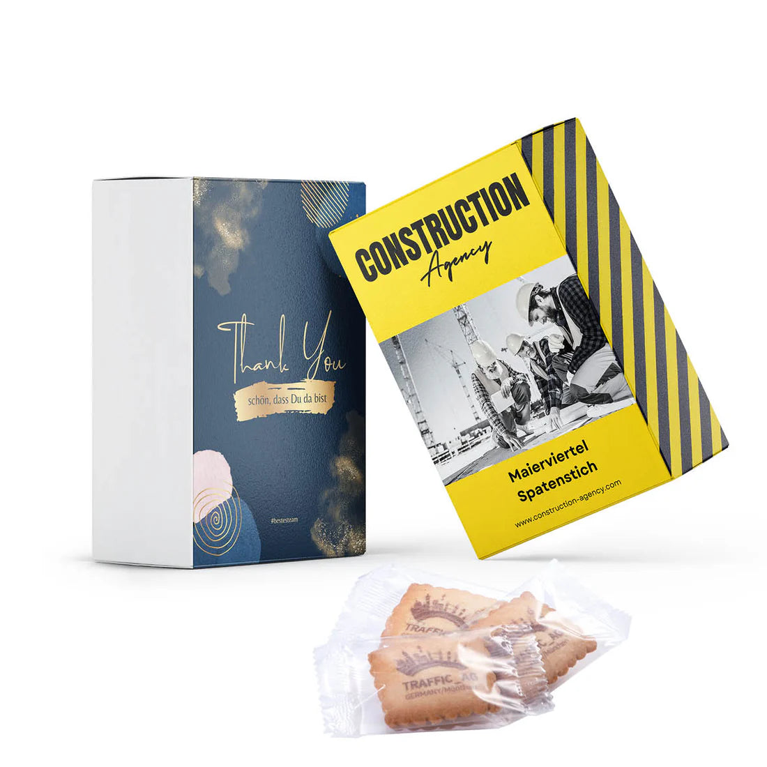 15 Butterkekse in edler Geschenkbox (Kartonage bedruckt)