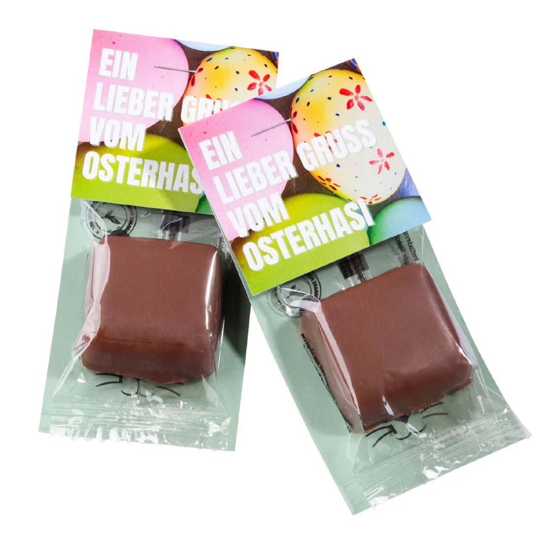 Pistazien-Praline mit Displaykarte - Ostern