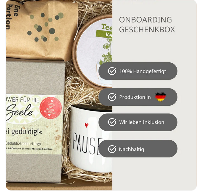 Onboarding Box für neue Mitarbeiter