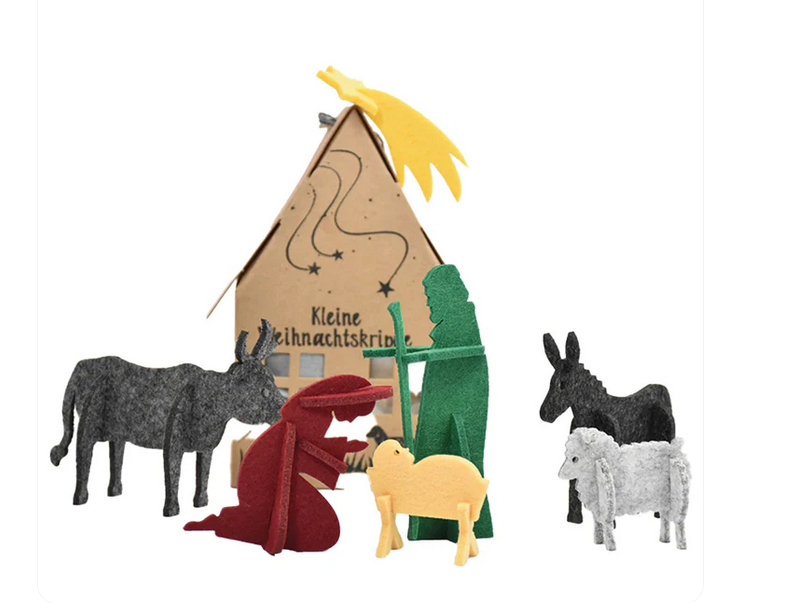 Geschenkbox Weihnachtskrippe zum selber bauen