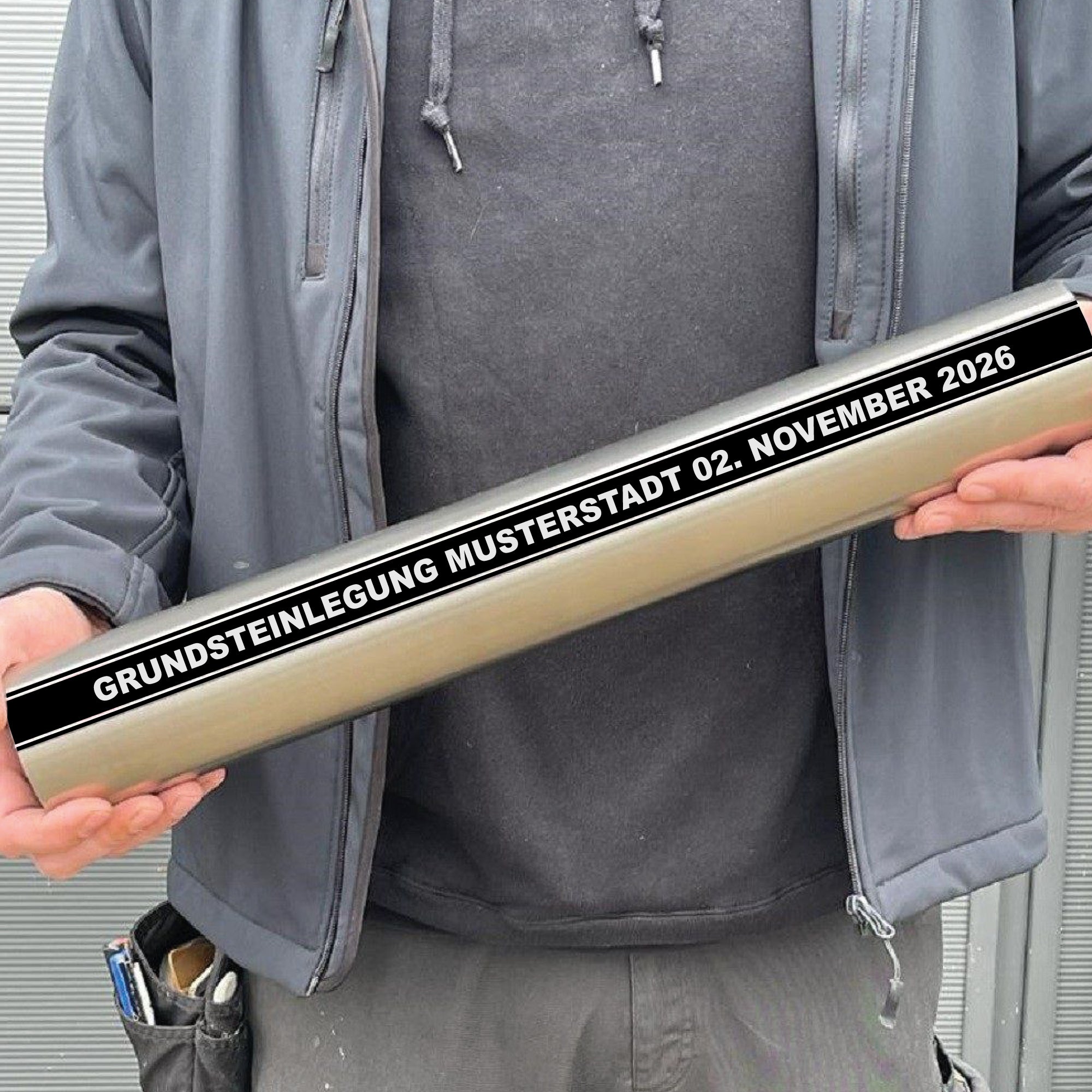 Zeitkapsel mit individuellem Druck, 2 Größen