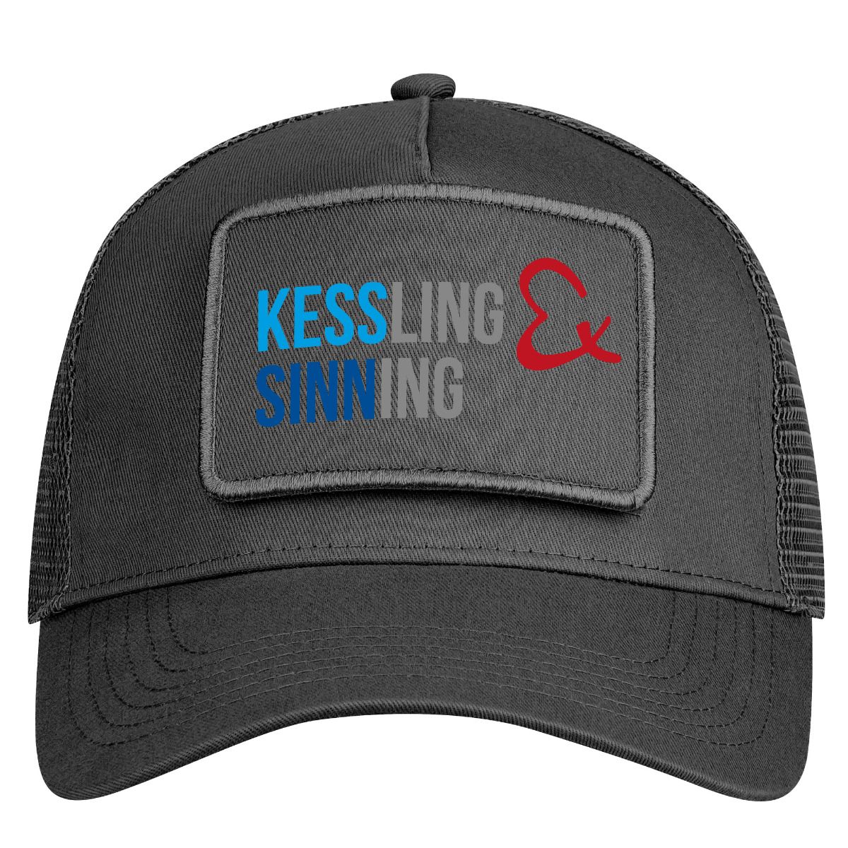 Removable Cap mit Patch - Snapback Trucker schwarz