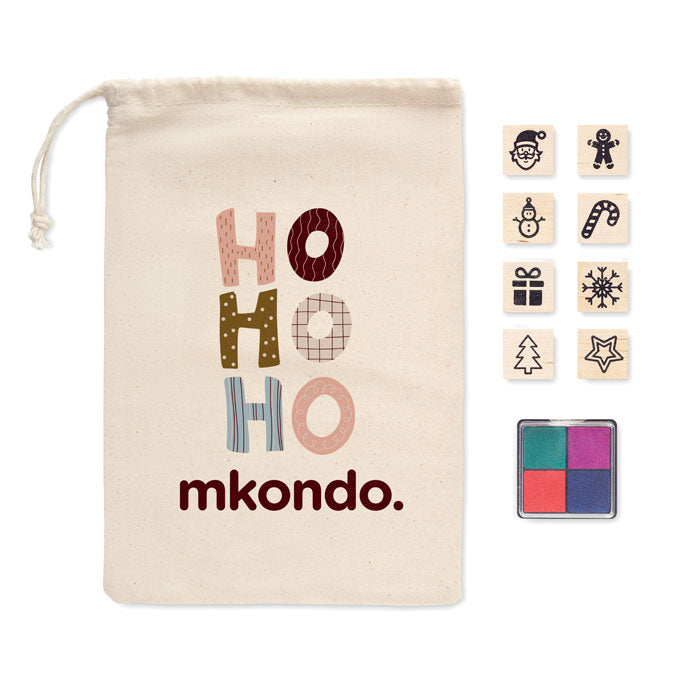 Stempel Set mit 8 Stempeln - Weihnachten