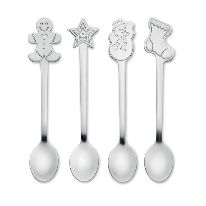 4 Teelöffel-Set - Weihnachten