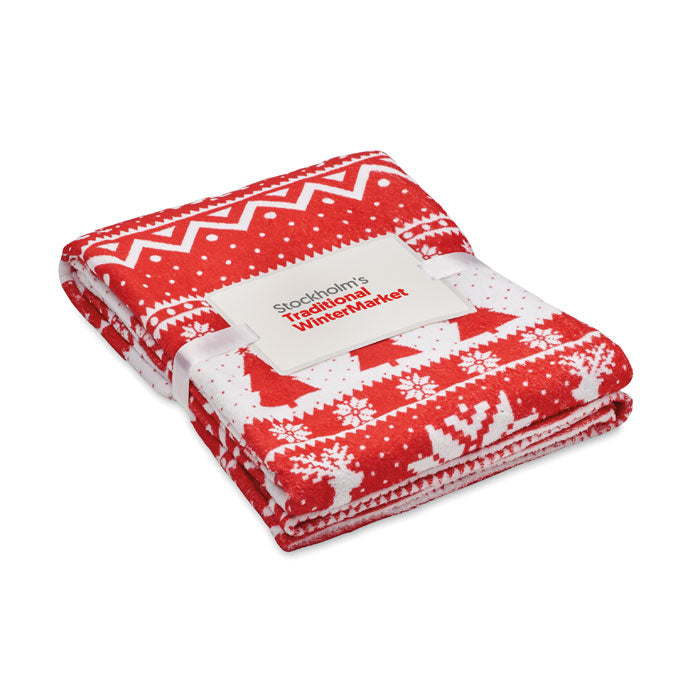 Coral Fleece-Decke - Wintermotiv