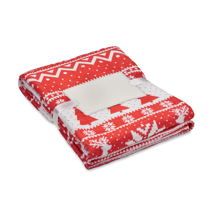 Coral Fleece-Decke - Wintermotiv
