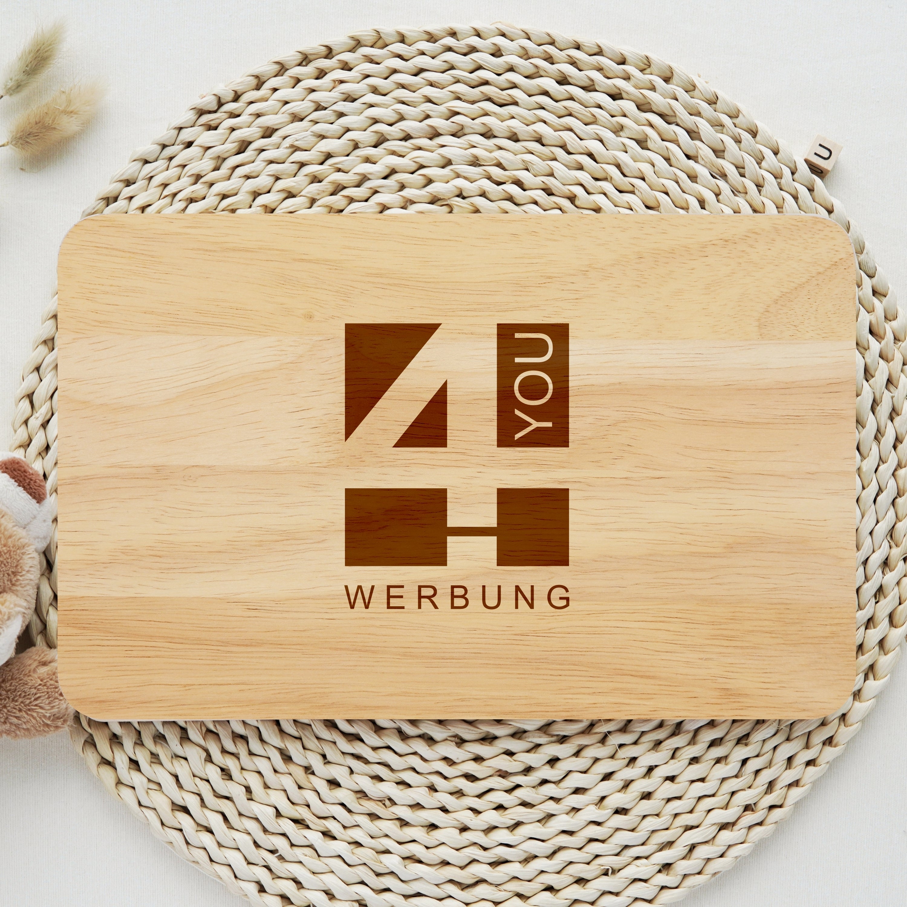 Frühstücksbrett mit Gravur – aus Birkenholz