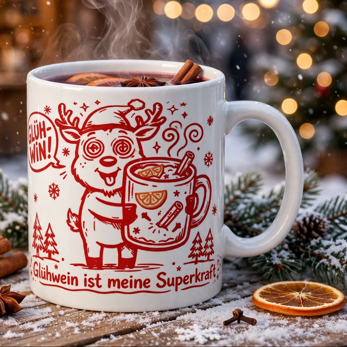 Weihnachtsexpress Glühweintasse – individuell bedruckt ab 12 Stück