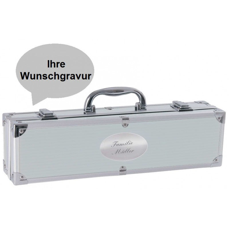 Grillkoffer mit Logogravur oder Text