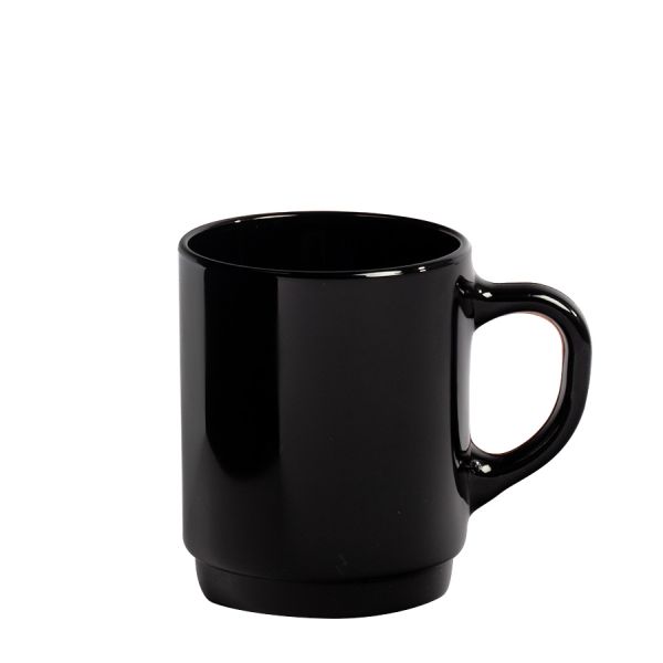 Henkelbecher Black Glam mit Wunschdruck  & optionalem Eichstrich