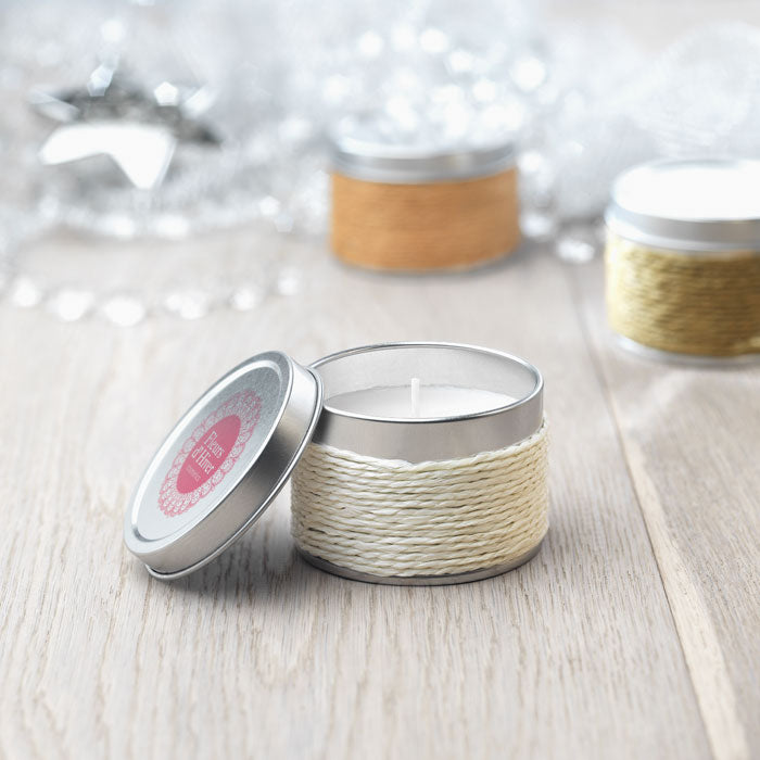 Duftkerze 60 gr. in Metalldose - verschiedene Düfte