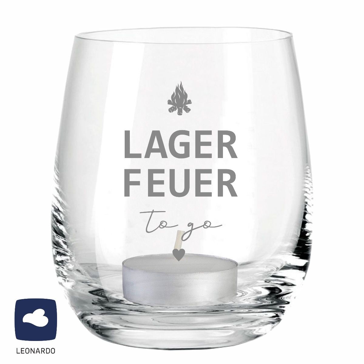 Windlicht - Lagerfeuer to go - optional mit Logodruck