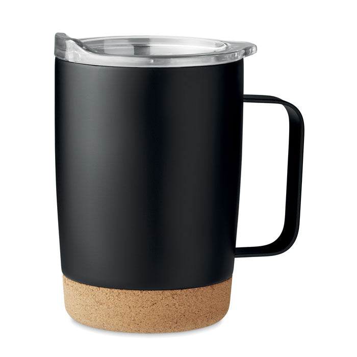 Doppelwandiger Trinkbecher mit Korkboden