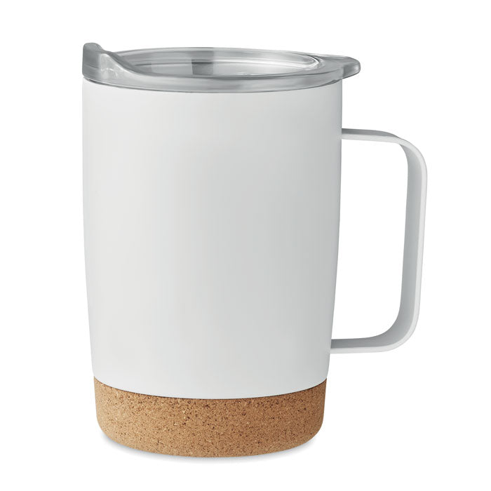 Doppelwandiger Trinkbecher mit Korkboden