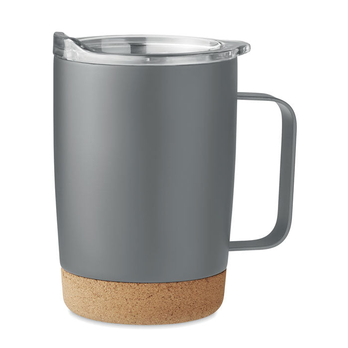 Doppelwandiger Trinkbecher mit Korkboden