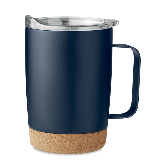 Doppelwandiger Trinkbecher mit Korkboden
