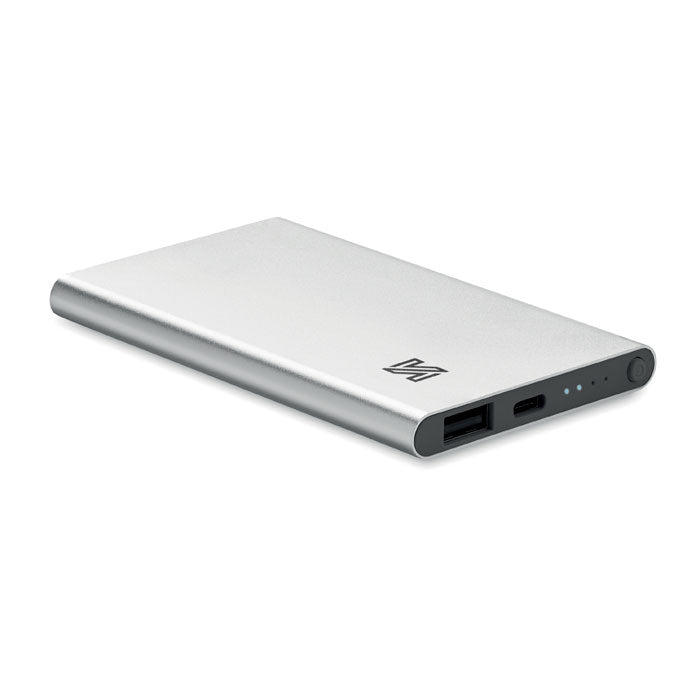 Powerbank 4000 mAh mit recyceltem Aluminiumgehäuse