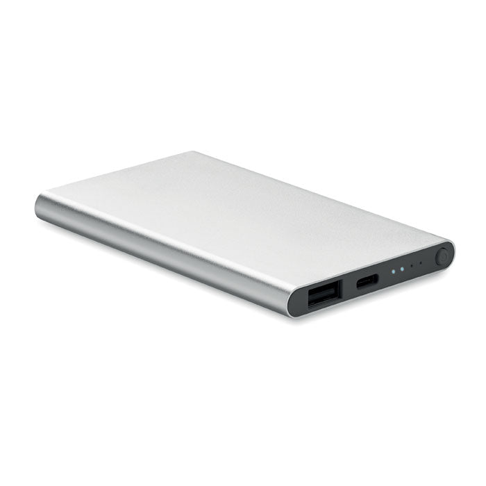 Powerbank 4000 mAh mit recyceltem Aluminiumgehäuse