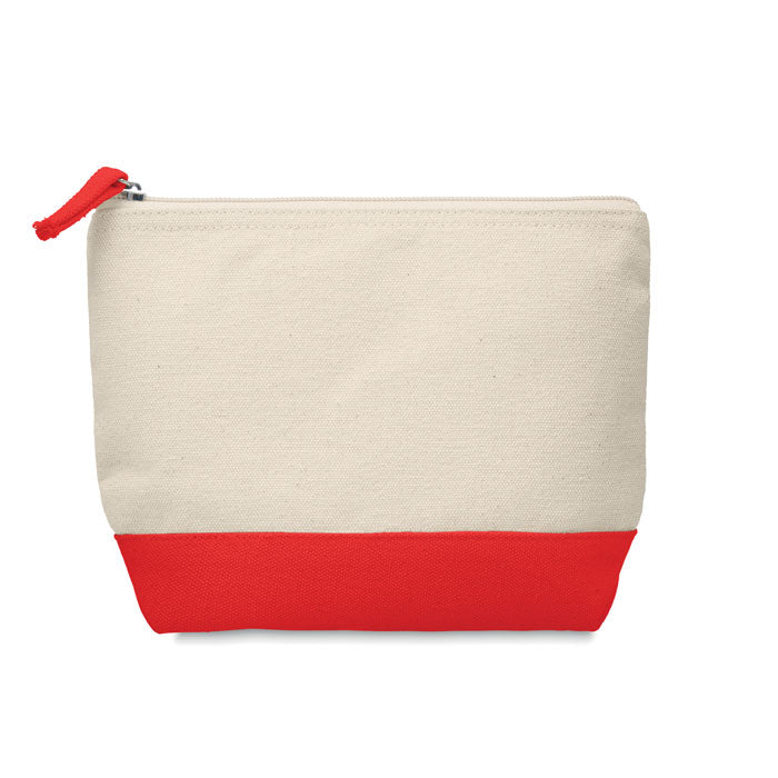 Kosmetiktasche mit farbig abgesetztem Boden