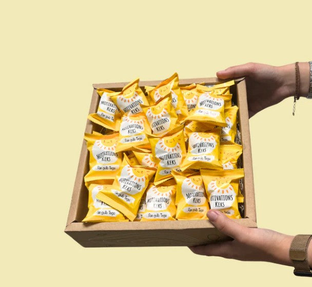 Motivationsglückskekse Geschenkbox